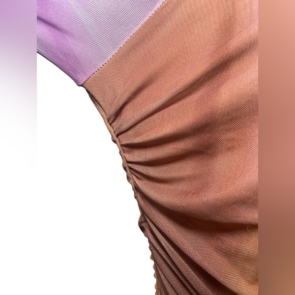 AFRM Maya Mini Dress Purple Brown Size XL - Picture 6 of 10